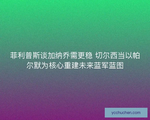 菲利普斯谈加纳乔需更稳 切尔西当以帕尔默为核心重建未来蓝军蓝图